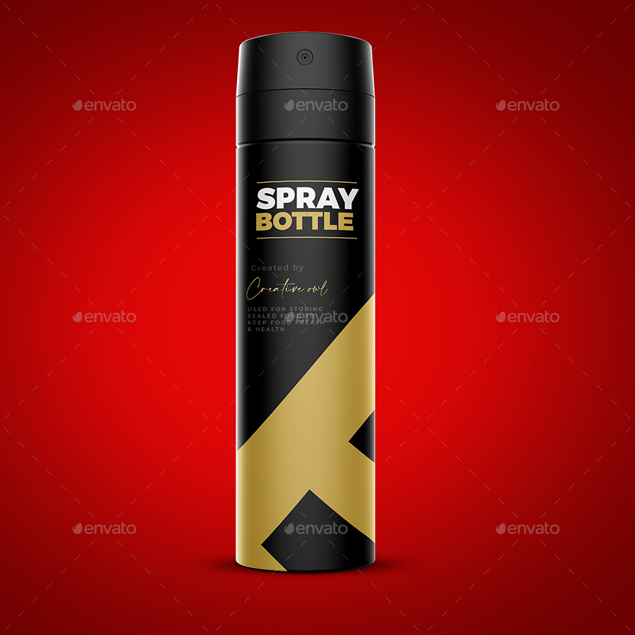 Spray Bottle Packaging Mockup, Graphics GraphicRiver